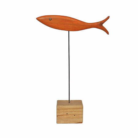 Escultura pez naranja